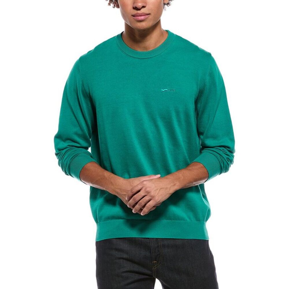 Gas Mens  Crewneck Sweater, Green